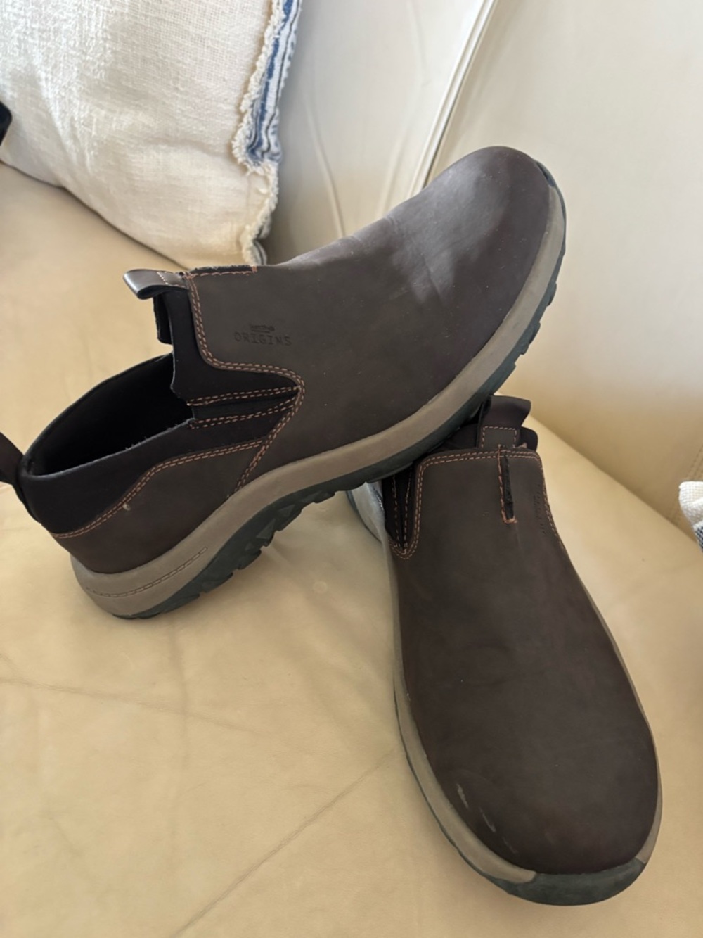 Earth Origins Danvers Brown Slip On Comfort Shoes Clogs Size 9.5